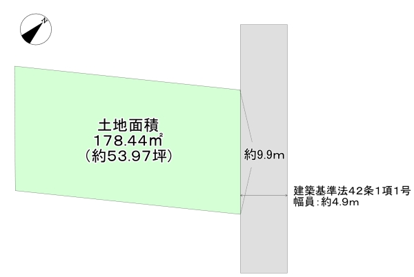 神戸市須磨区禅昌寺町 売土地間取画像